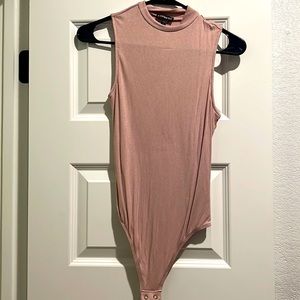 Express ribbed sleeveless bodysuit